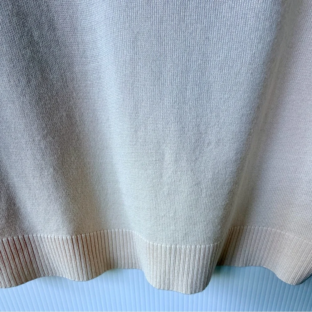Calvin Klein Cropped Open Front Cardigan Shrug Blush Pink/Pale Peach Size Large